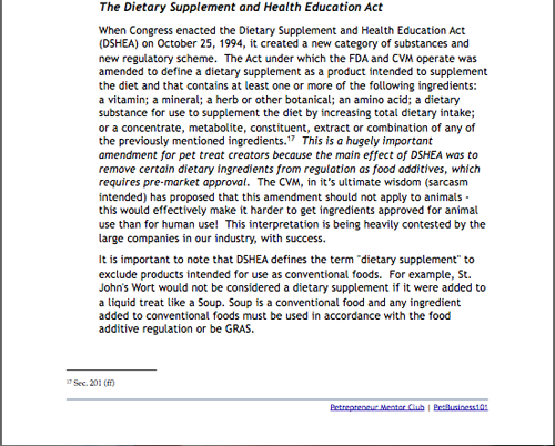 pet treat regulation - pet nutrition